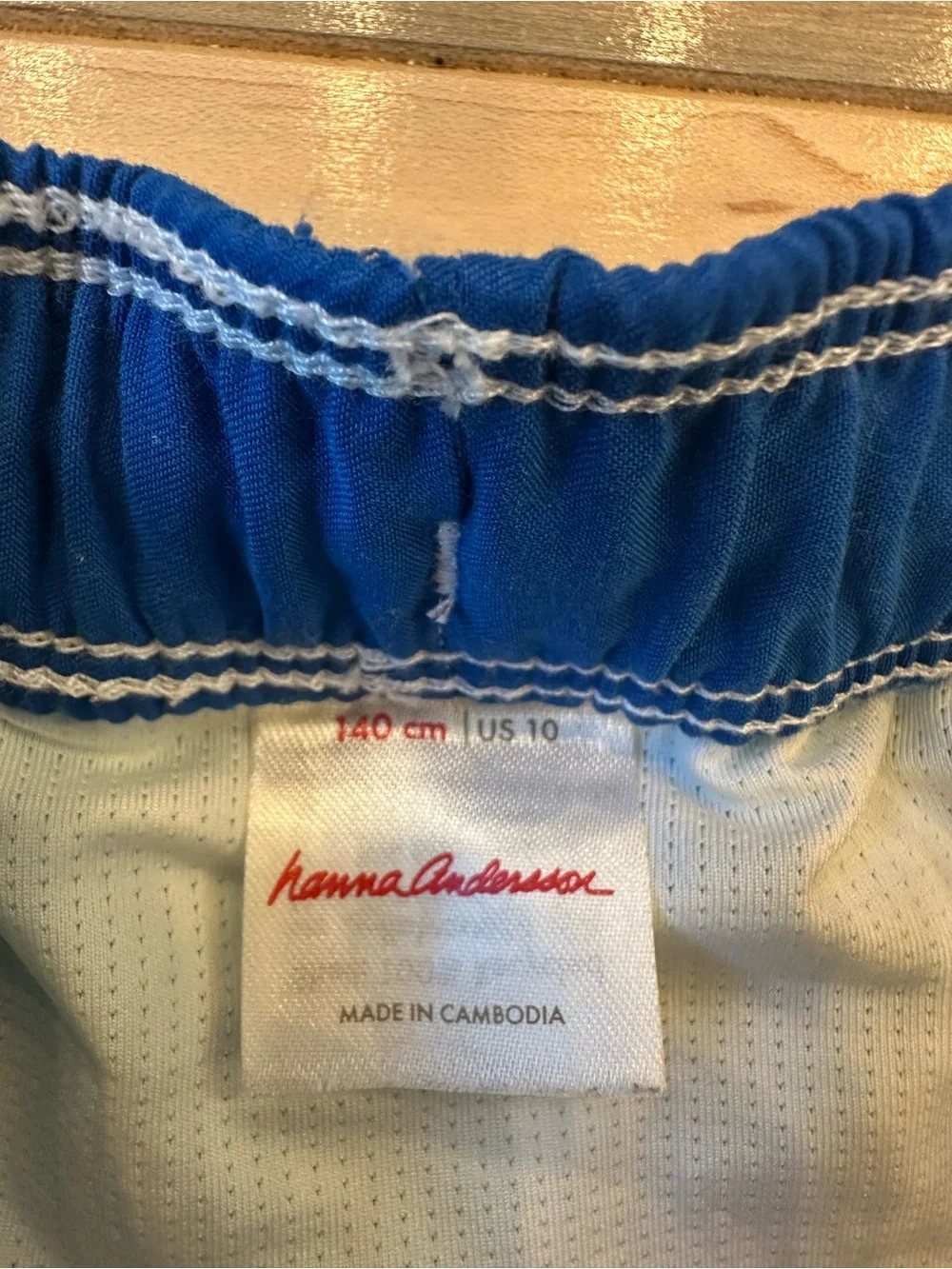 Hanna Andersson Boys Swim Shorts - Red, White & Teal